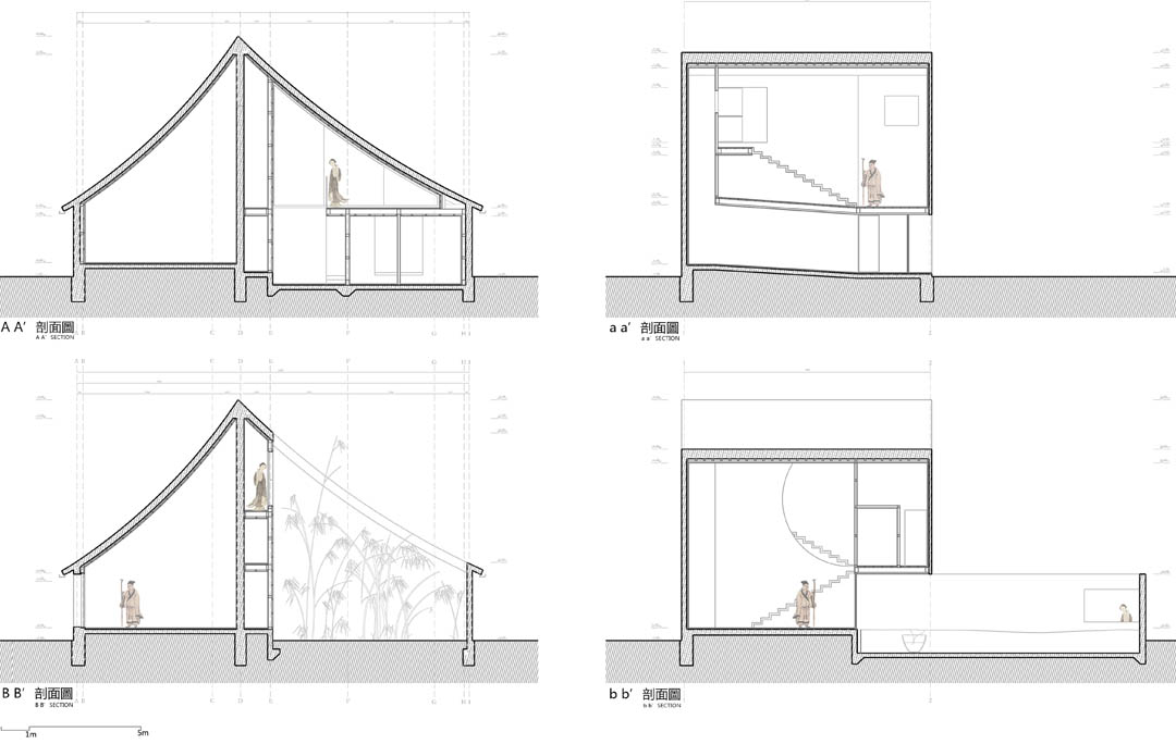 东南大学一个中间有圆的住宅静谧古建筑建筑小住宅_成都文锦空间装饰设计有限公司